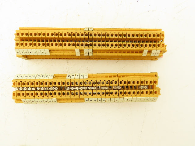 1492-U Orange Terminal 4mm² 28-12AWG 25A DIN Rail Lot of 167