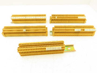1492-U Orange Terminal 4mm² 28-12AWG 25A DIN Rail Lot of 167