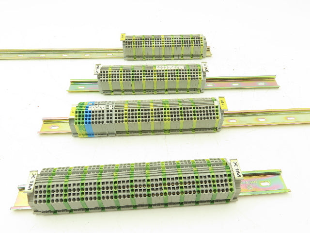 Wago 280 3-Wire 20A Terminal 600V 2.5mm² 28-12AWG DIN Rails Lot of 159