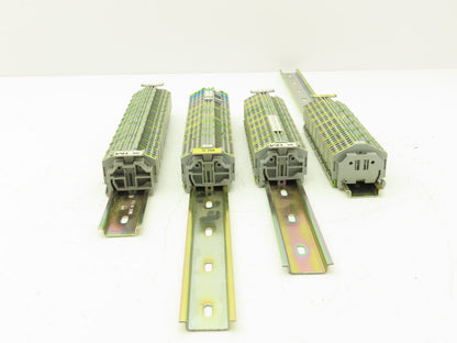 Wago 280 3-Wire 20A Terminal 600V 2.5mm² 28-12AWG DIN Rails Lot of 159