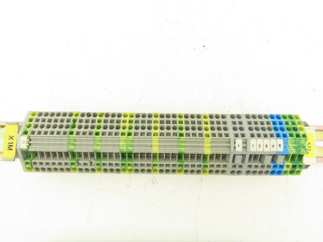Wago 280 3-Wire 20A Terminal 600V 2.5mm² 28-12AWG DIN Rails Lot of 159