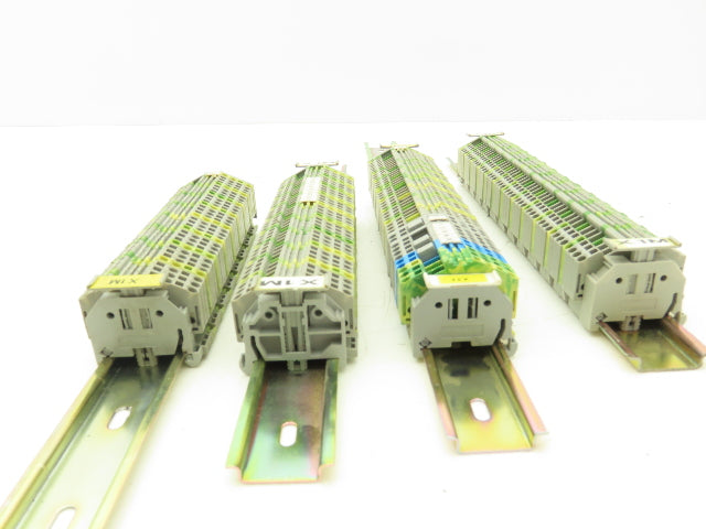 Wago 280 3-Wire 20A Terminal 600V 2.5mm² 28-12AWG DIN Rails Lot of 159