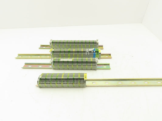 Wago 280 3-Wire 20A Terminal 600V 2.5mm² 28-12AWG DIN Rails Lot of 159