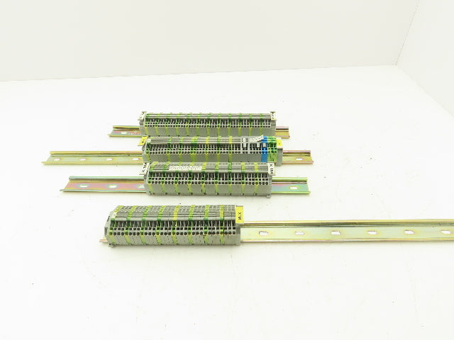 Wago 280 3-Wire 20A Terminal 600V 2.5mm² 28-12AWG DIN Rails Lot of 159