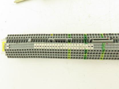 Wago 280 3-Wire 20A Terminal 600V 2.5mm² 28-12AWG DIN Rails Lot of 172