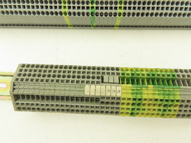 Wago 280 3-Wire 20A Terminal 600V 2.5mm² 28-12AWG DIN Rails Lot of 172