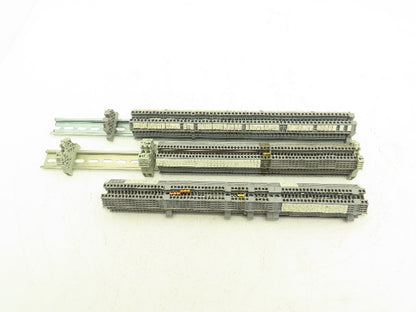 MI Euro 2.5mm² 20A Terminal 600V 24-12AWG DIN Rails Lot of 185