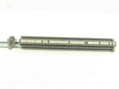 MI Euro 2.5mm² 20A Terminal 600V 24-12AWG DIN Rails Lot of 185