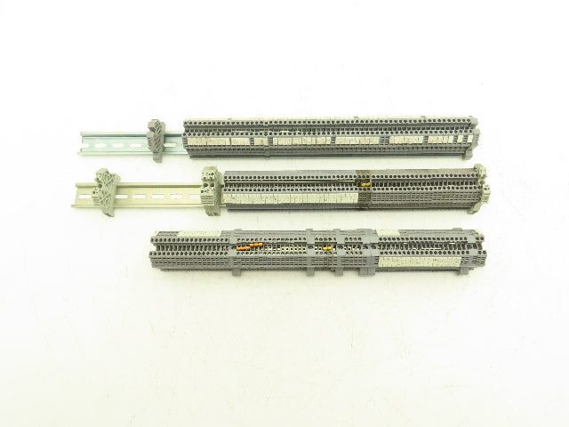 MI Euro 2.5mm² 20A Terminal 600V 24-12AWG DIN Rails Lot of 185