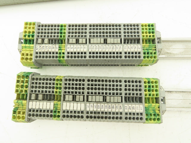 Wago 280 3-Wire 20A Terminal 600V 2.5mm² 28-12AWG DIN Rails Lot of 215