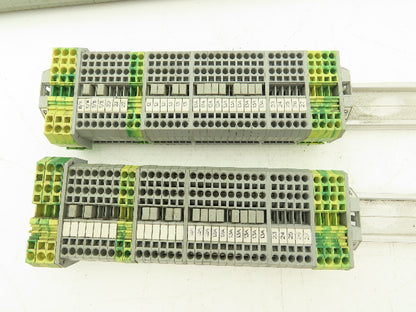 Wago 280 3-Wire 20A Terminal 600V 2.5mm² 28-12AWG DIN Rails Lot of 215