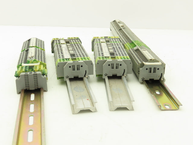 Wago 280 3-Wire 20A Terminal 600V 2.5mm² 28-12AWG DIN Rails Lot of 215