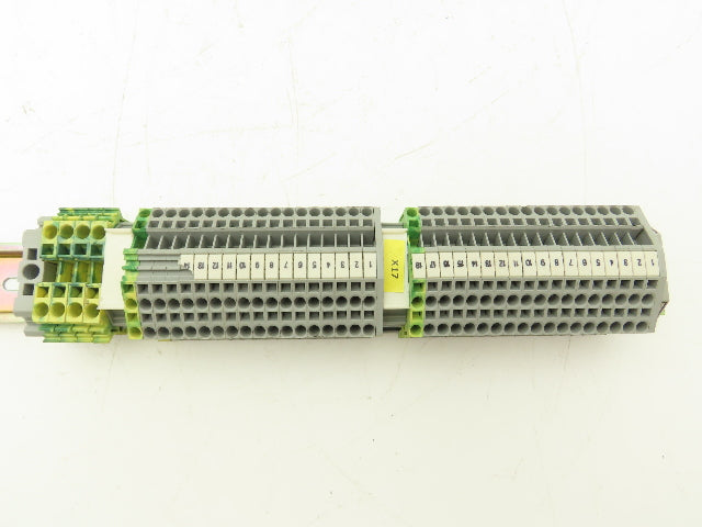 Wago 280 3-Wire 20A Terminal 600V 2.5mm² 28-12AWG DIN Rails Lot of 215