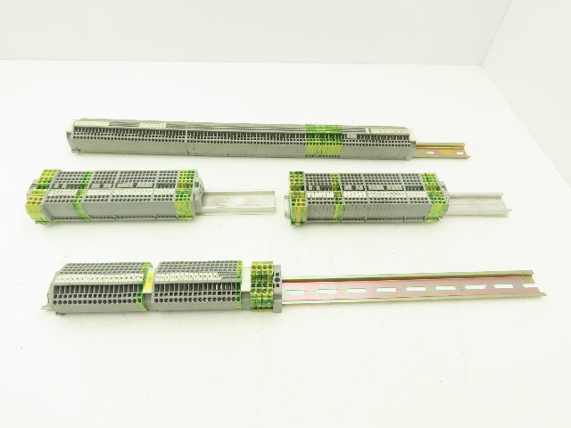 Wago 280 3-Wire 20A Terminal 600V 2.5mm² 28-12AWG DIN Rails Lot of 215