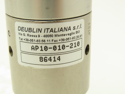 Deublin AP10-010-210 High Speed Rotary Union G3/8" Straight Thread