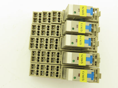 Omron G2R-2-SND1 Relay With Base 250VAC 30VDC 5A Lot of 5