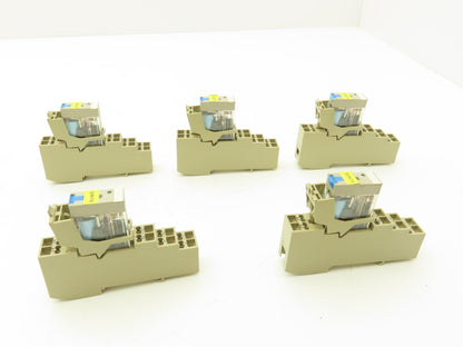 Omron G2R-2-SND1 Relay With Base 250VAC 30VDC 5A Lot of 5
