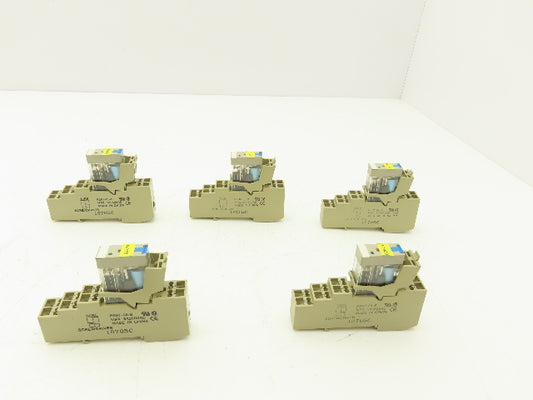 Omron G2R-2-SND1 Relay With Base 250VAC 30VDC 5A Lot of 5