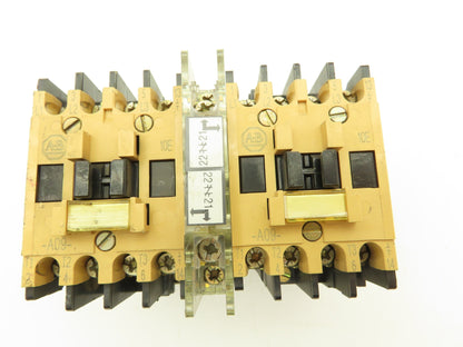 Allen Bradley Motor Starter Reversing Contactor 575V 7.5HP 40A 3 PH Set Lot of 5