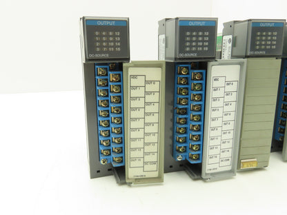 Allen Bradley 1746-OB16 SLC 500 Output Module Series C, D Broken Door Lot of 8