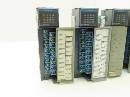 Allen Bradley 1746-OB16 SLC 500 Output Module Series C, D Broken Door Lot of 8