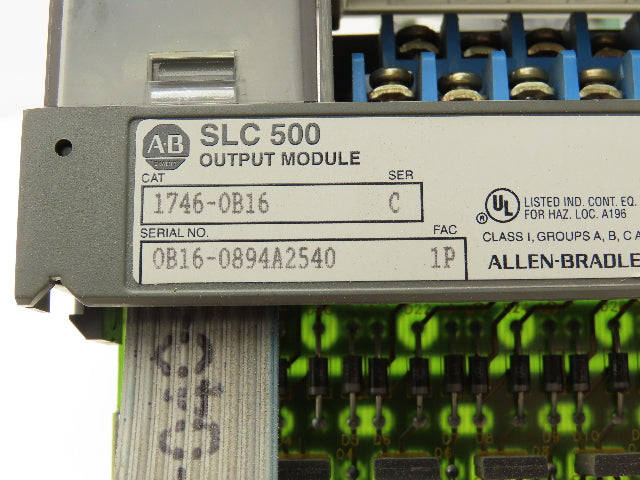 Allen Bradley 1746-OB16 SLC 500 Output Module Series C, D Broken Door Lot of 8