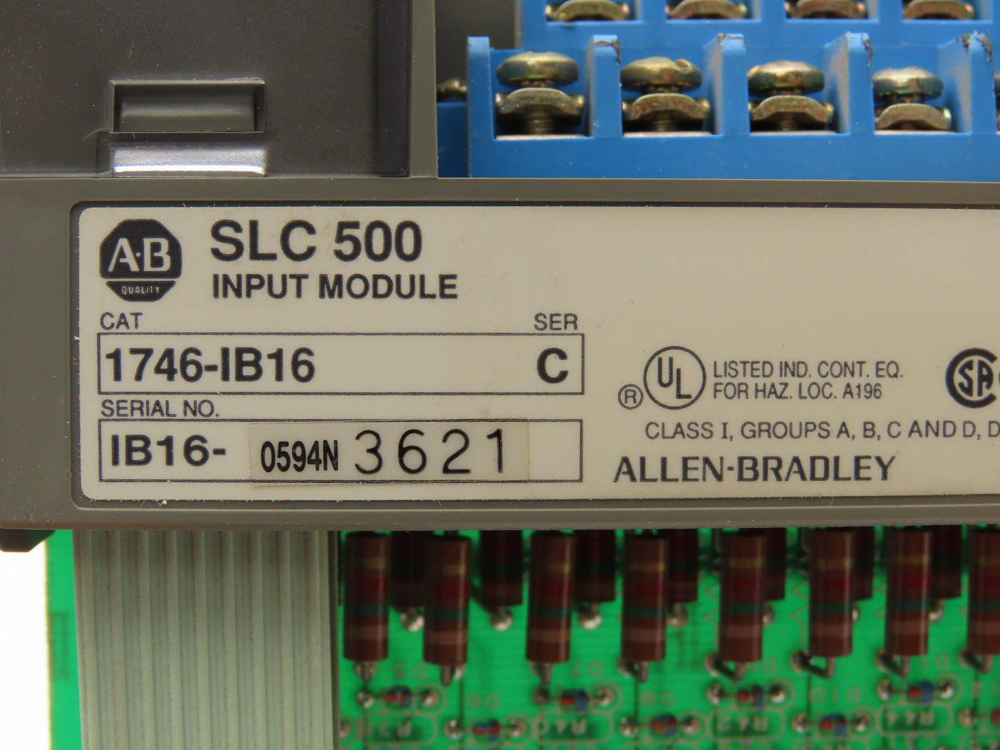 Allen Bradley 1746-IB16 SLC 500 Input Module Series C Missing Doors Lot of 4
