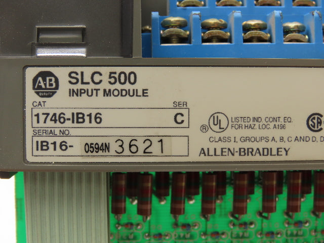 Allen Bradley 1746-IB16 SLC 500 Input Module Series C Missing Doors Lot of 4