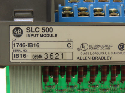 Allen Bradley 1746-IB16 SLC 500 Input Module Series C Missing Doors Lot of 4