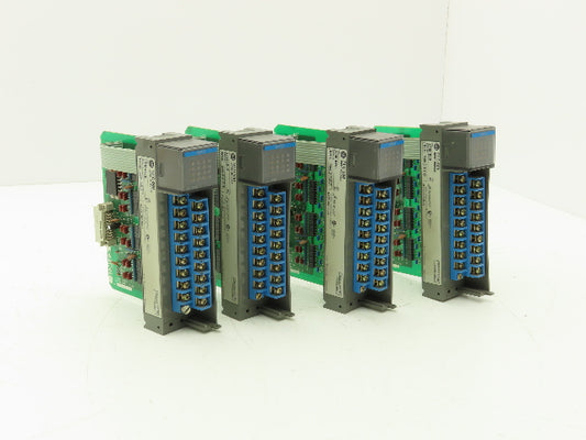 Allen Bradley 1746-IB16 SLC 500 Input Module Series C Missing Doors Lot of 4