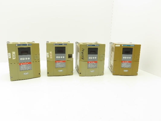 Square D Telemecanique ATV18U18N4 Variable AC Drive VFD 1Hp 460V 3PH Lot of 4