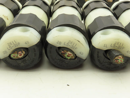 Leviton 2611 L5-30P 2613 L5-30R Male-Female Pair Twist Lock 30A 125V Lot of 10