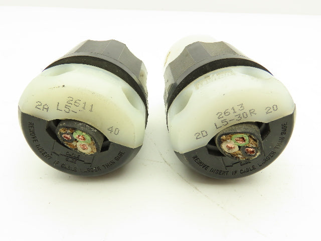 Leviton 2611 L5-30P 2613 L5-30R Male-Female Pair Twist Lock 30A 125V Lot of 10