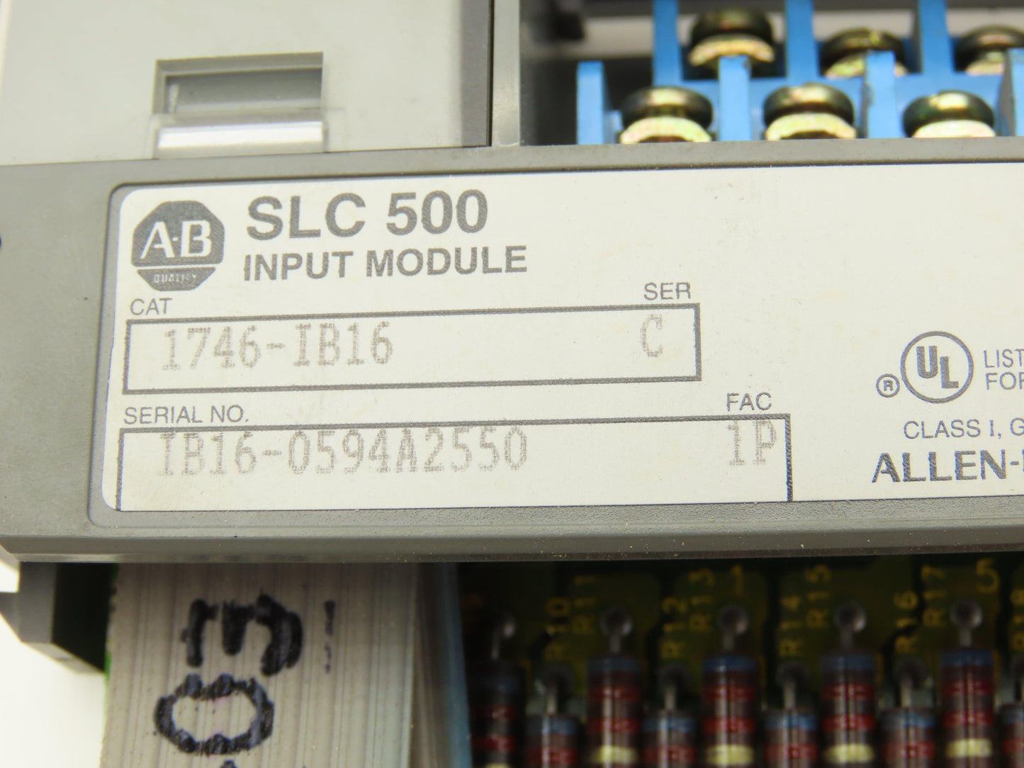 Allen Bradley 1746-IB16 SLC 500 Input Module Series C Lot of 7