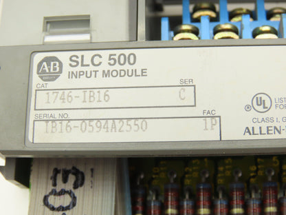 Allen Bradley 1746-IB16 SLC 500 Input Module Series C Lot of 7