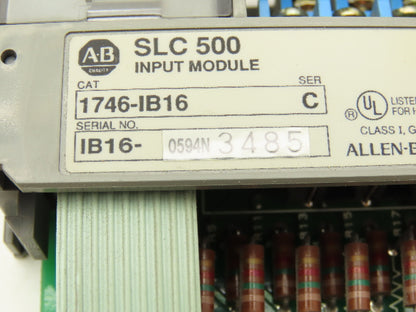 Allen Bradley 1746-IB16 SLC 500 Input Module Series C Lot of 7