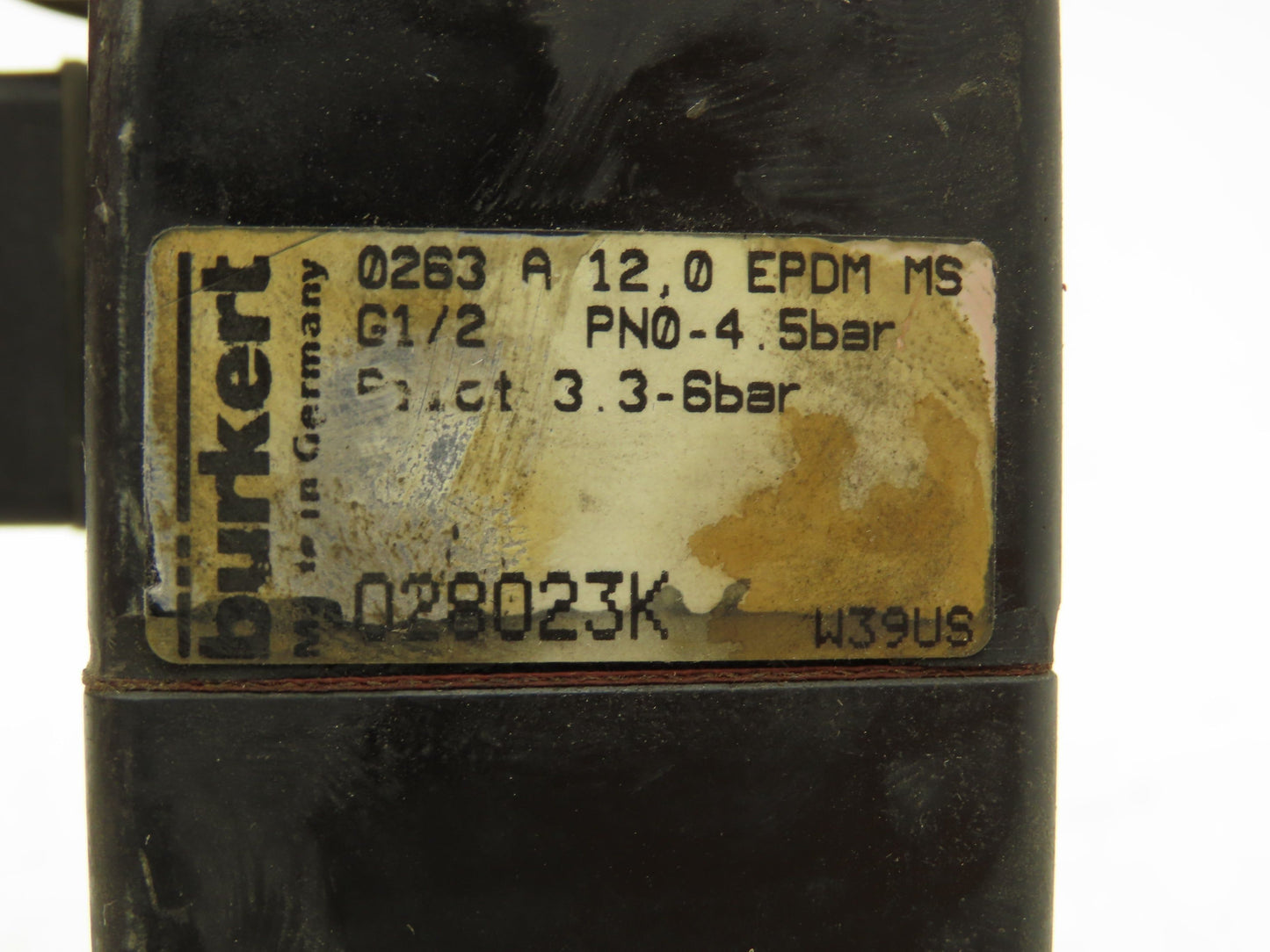 Burkert Diaphragm Control Valve 2/2 Way 24V 3/4"NPT