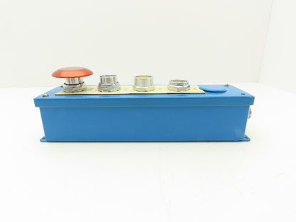 Hoffman E-5PB Push Button Enclosure 5 Hole E-Stop Start