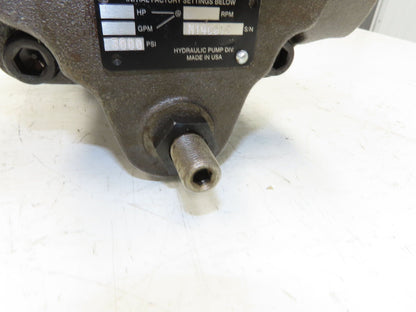 Parker PAVC33BR42W26 Hydraulic Variable Piston Pump 15 GPM 3000 PSI