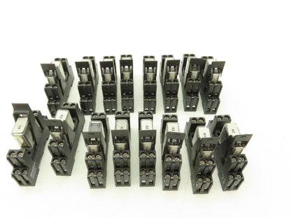 Elesta 119644 SGR 282 Relay 24VDC 8A/250VAC Lot of 16 with Bases