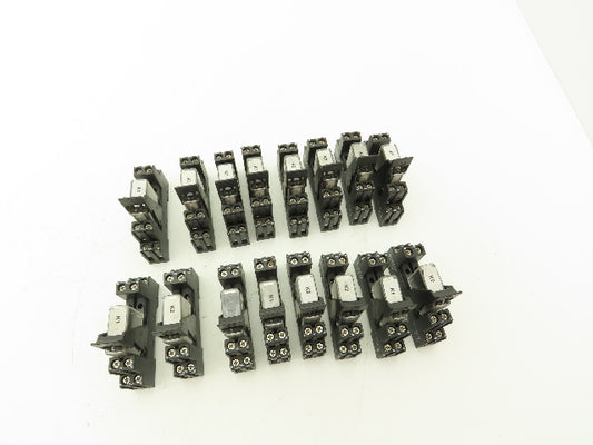 Elesta 119644 SGR 282 Relay 24VDC 8A/250VAC Lot of 16 with Bases