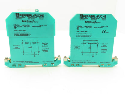 Pepperl Fuchs 71788 BAS01ATEX7005 Safe Snap Barrier Relay Lot of 2