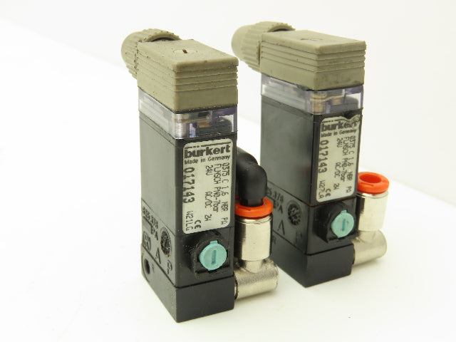 Burkert 017143 Pneumatic Air Solenoid Block Single Valve Manifold 24V Lot of 8