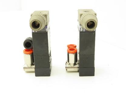 Burkert 017143 Pneumatic Air Solenoid Block Single Valve Manifold 24V Lot of 8