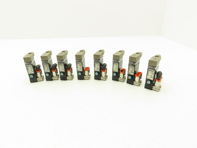 Burkert 017143 Pneumatic Air Solenoid Block Single Valve Manifold 24V Lot of 8