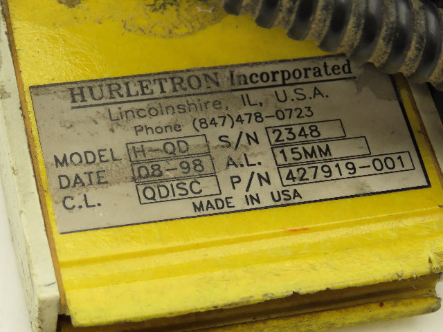 Hurletron H-QD Charge Bar 75mm 6' Cord with Connector Lot of 3