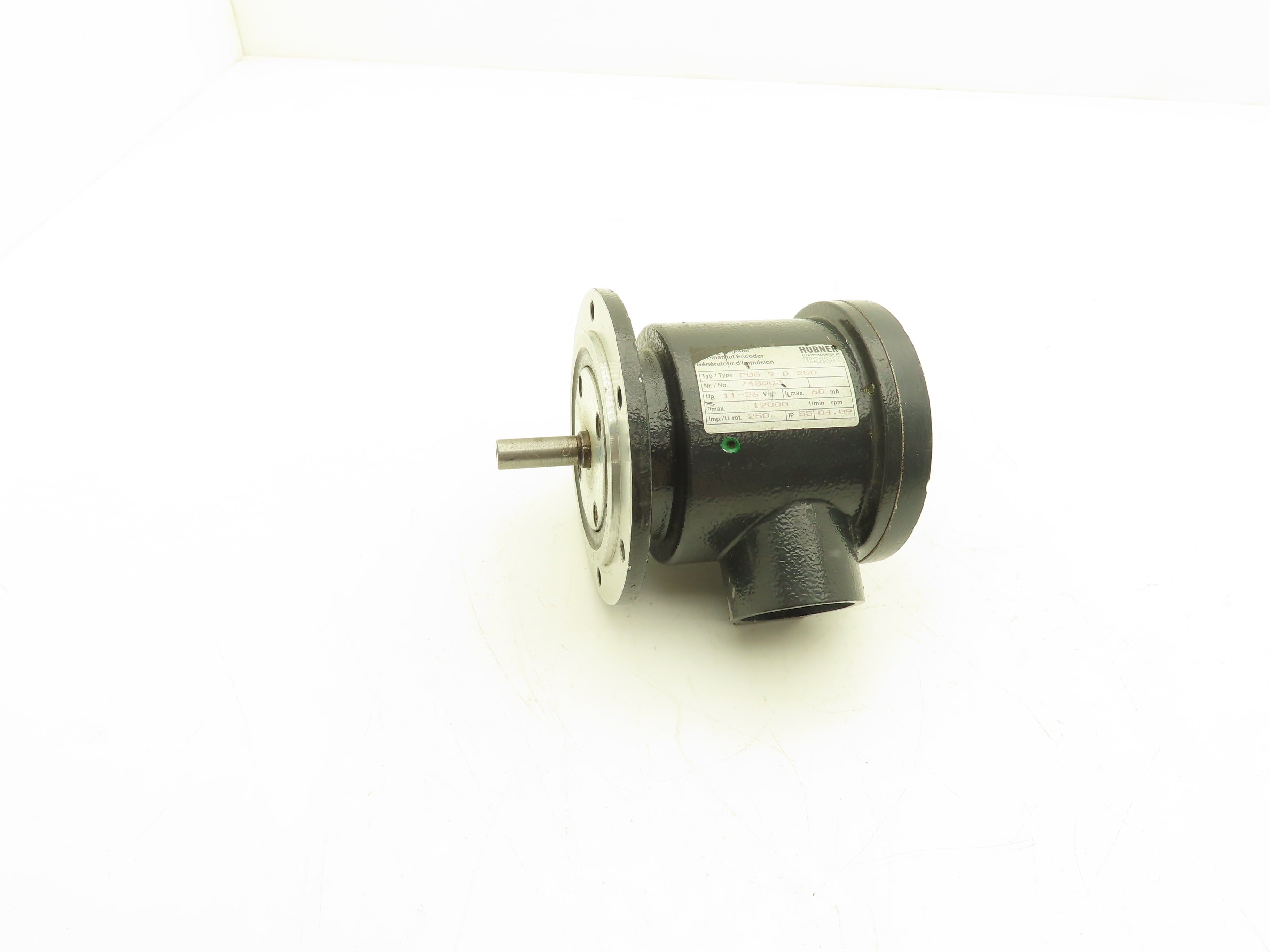 Hubner POG 9 D 250 Digital Tacho Incremental Encoder 11-26VDC 12k RPM ...