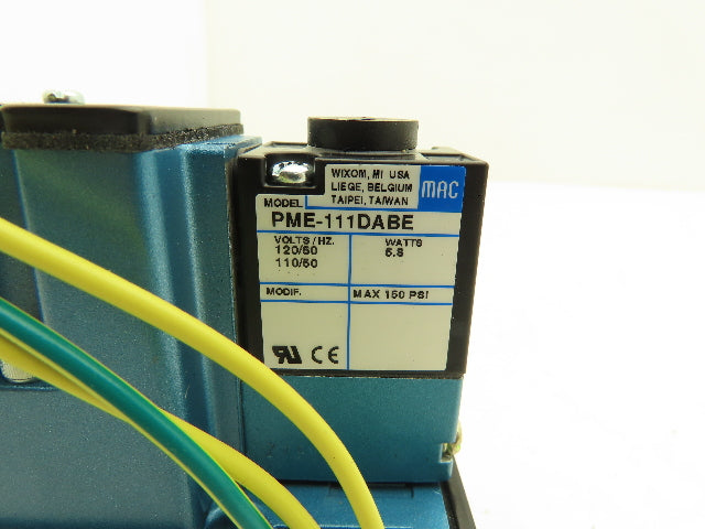 MAC 6211C-211-PM-111DA 4/2 Single Solenoid Operated Control Valve 120V Coil