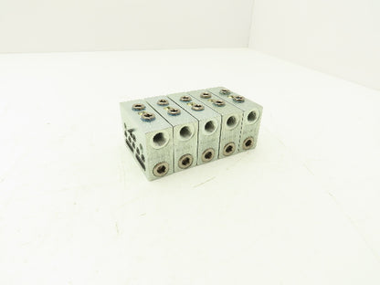 DropsA SX1-35 Modular Lubricator Divider Valve Block 1/8" BSP Lot of 5