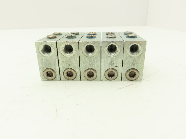 DropsA SX1-35 Modular Lubricator Divider Valve Block 1/8" BSP Lot of 5